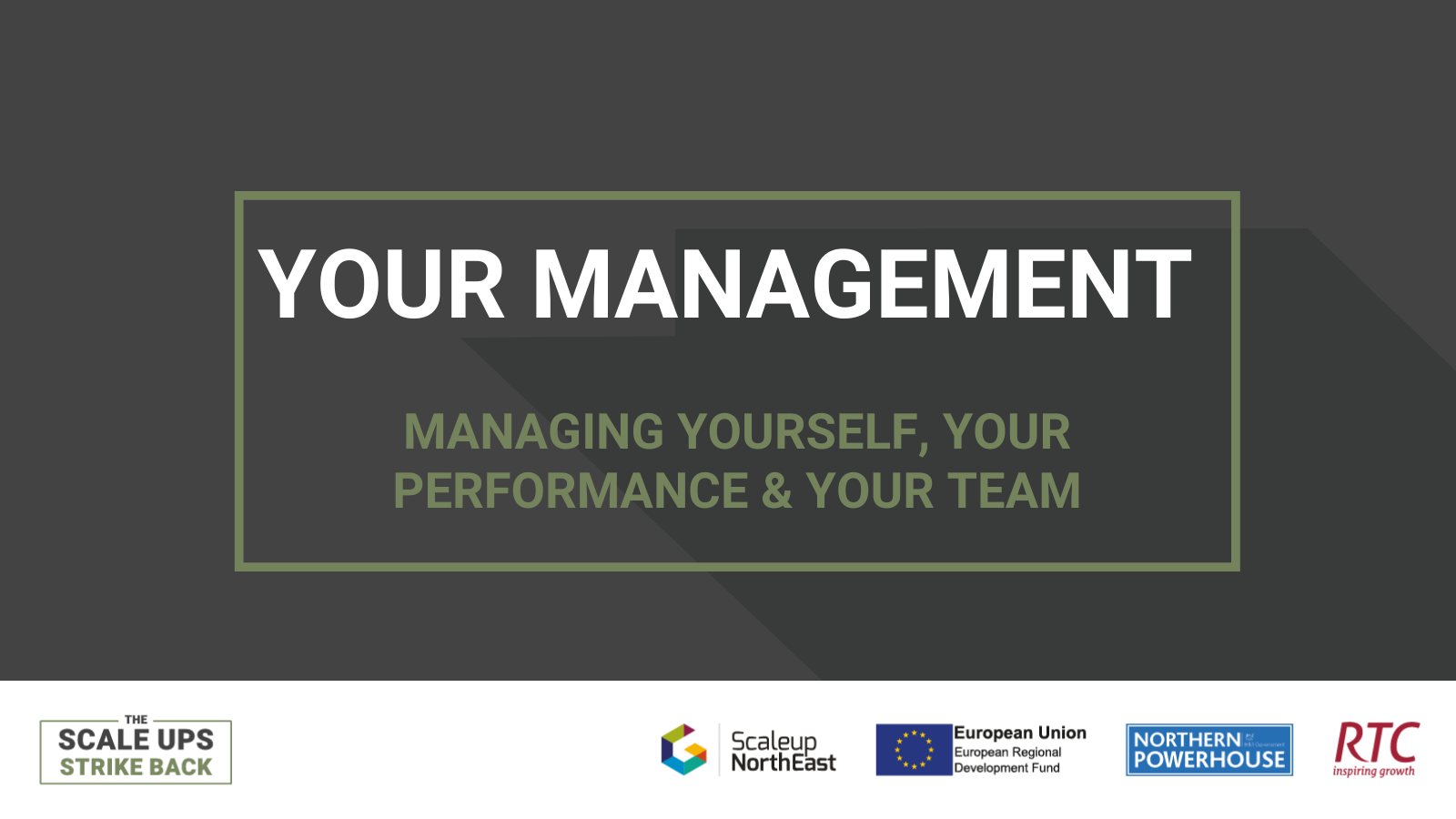 Your Management - Managing Yourself, Your Performance & Your Team